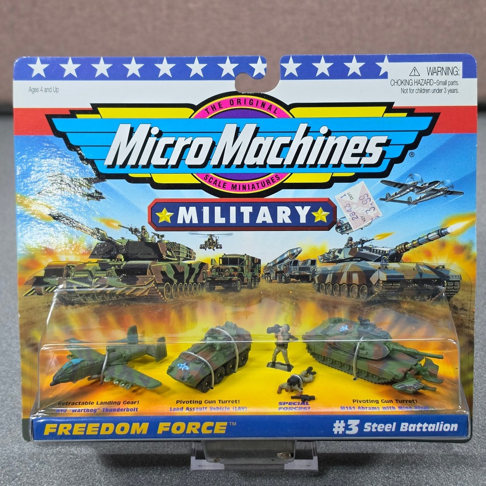 Micro Machines Military Freedom Force #3 Steel Battalion Green NIB Galoob 1998